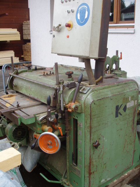 Breithobelmaschine Bauholz-Hobelmaschine Kupfermühle Vuin 860